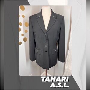 EUC Tahari ASL Button Front Blazer